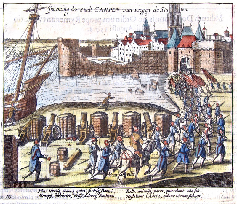 Inneming der stad Kampen 1622 Baudartius